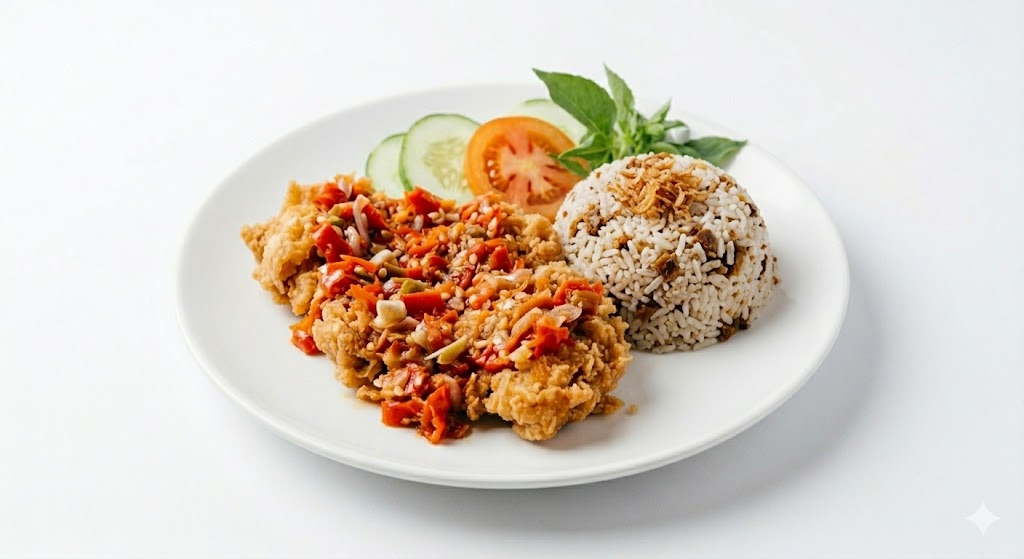 Ayam Geprek Nasi Tutug Oncom